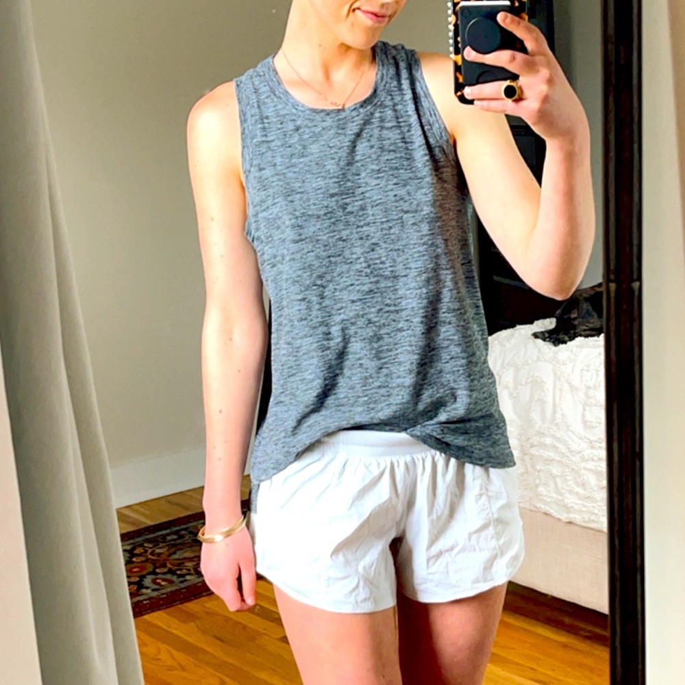 Heather grey workout tank